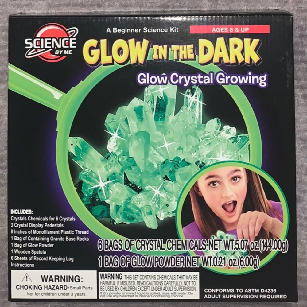 Science By Me Glow in the Dark Crystal Growing Kit